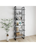 Bucherregal 80 x 30 x 210 cm in Grau Sonoma mit offenen Regalfachern