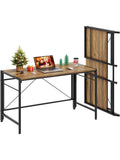 Klappbarer Computertisch 110 x 50 cm mit platzsparendem Design fur Homeoffice und Arbeitszimmer